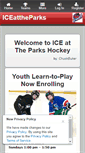 Mobile Screenshot of iceattheparkshockey.com